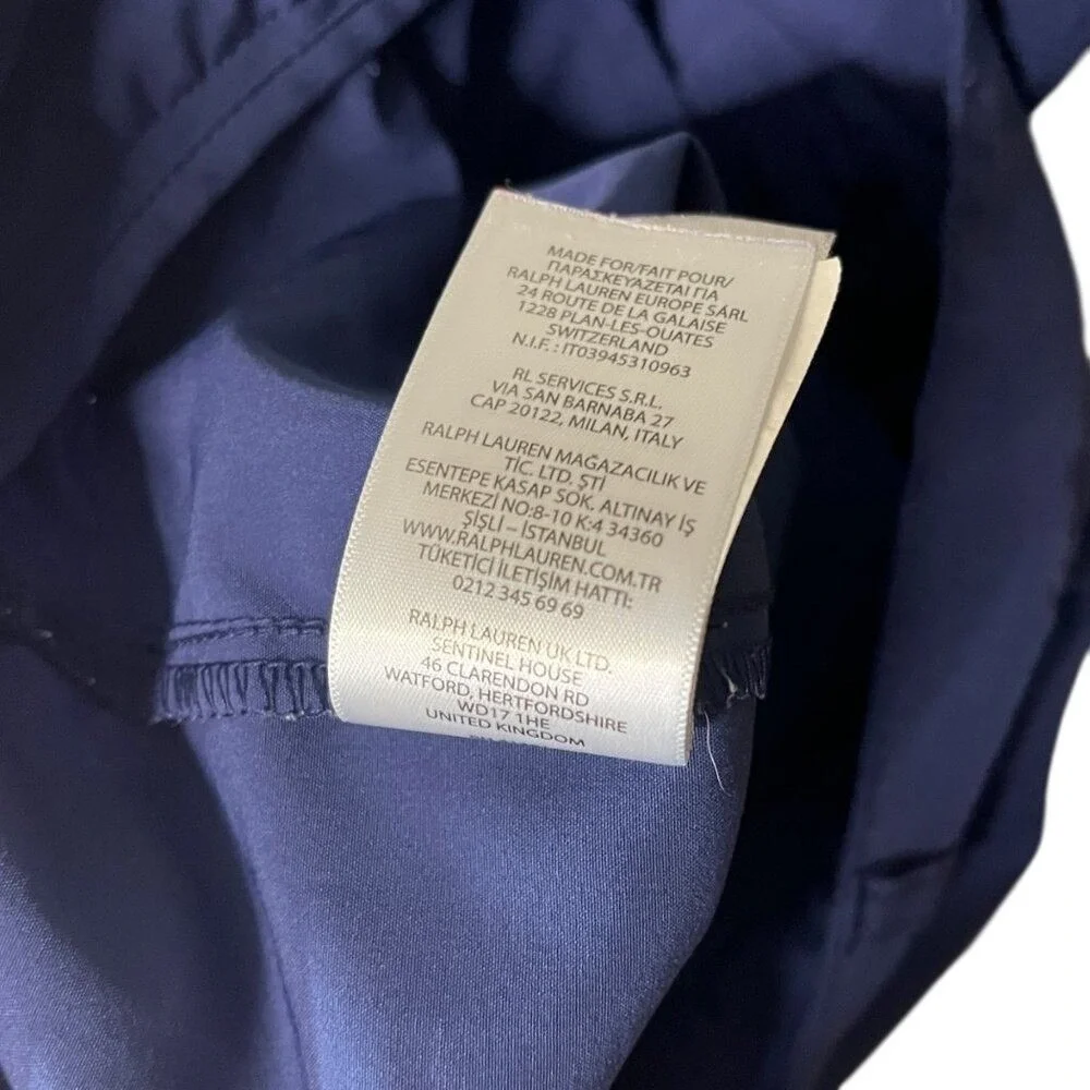 Polo Ralph Lauren Mens Navy Blue Performance Golf Shorts Size 36 Red Pony Logo